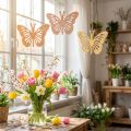 Decorative Butterflies Decoration Hanger Orange/Pink/Yellow 12cm 12 Pcs | Floristik24.ie