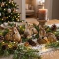 Deer decoration fawn figure lying table decoration 13×6.5×12cm 3pcs | Floristik24.ie