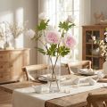 Decoration Peonies Pink 3 Flowers Long Stem L80cm 2pcs | Floristik24.ie