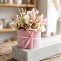 Felt ribbon 7.5cm x 5m pink | Floristik24.ie
