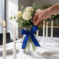 Gift ribbon, decorative ribbon, taffeta ribbon, dark blue, 25mm × 50m | Floristik24.ie