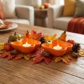 Ceramic bowl decorative bowl pepper orange 11.5x10x4cm 2pcs | Floristik24.ie