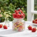 Bonboniere Glass with Lid Strawberries Cookie Jar Ø11cm H18cm | Floristik24.ie