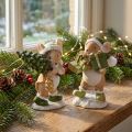 Christmas mice decoration mouse green brown H8cm 2 pcs | Floristik24.ie