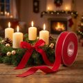 Velvet ribbon red decorative ribbon velvet 15mm 7m | Floristik24.ie