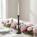 Candlestick Black Metal Candlestick Ø12cm H46cm | Floristik24.ie