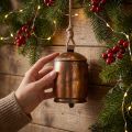 Vintage bell copper metal bell deco hanger Ø13.5cm 49cm | Floristik24.ie