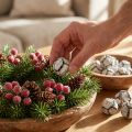 Cypress cones 3cm White washed 500g | Floristik24.ie