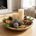 Sweetgum cones nature washed white 250g | Floristik24.ie
