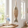Deco fish, wooden fish Deco, fish pendant wood 21cm | Floristik24.ie