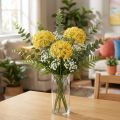 Ornamental Onion Wild Allium artificial Yellow 70cm 3 pcs | Floristik24.ie