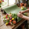 Flower silk 75cm check green 8kg | Floristik24.ie