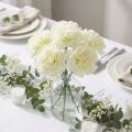 Carnation blossom white Ø9cm 12pcs | Floristik24.ie