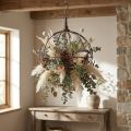 Metal crown for hanging rust brown Ø31cm H31cm | Floristik24.ie