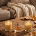 Gift set room fragrance scented candles in a glass vanilla scent | Floristik24.ie