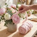 Lunte Pink Wool Lunte Natural