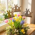 Decorative plug bunny H37cm 8pcs | Floristik24.ie