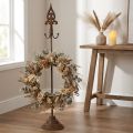Wreath holder wreath stand antique rust look 4 hooks 76cm | Floristik24.ie