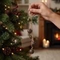 Vintage Christmas bells, 37cm, for hanging, set of 6 | Floristik24.ie