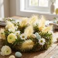 Real feathers for crafting in light yellow, 5cm – 10cm, 20g | Floristik24.ie