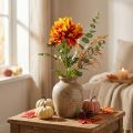 Artificial flowers decoration dahlias artificial flowers orange 62cm | Floristik24.ie