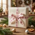 Christmas ribbon Pink ribbon Christmas 25mm 18m | Floristik24.ie