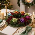 Mini Christmas baubles on wire, colorful mirrored berries, 25mm, 140 pieces | Floristik24.ie