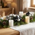 Mini Christmas Ball Silver, Anthracite Glass Ø40mm Mix 32 Pcs | Floristik24.ie