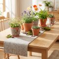 Felt ribbon, pot band gray-natural 15cm 5m | Floristik24.ie