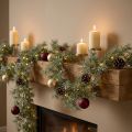 Decorative larch garland for atmospheric room design, 250cm | Floristik24.ie