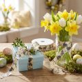 Easter gift ribbon silk ribbon Easter bunnies 25mm 18m | Floristik24.ie