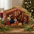 Christmas crib 30cm x 21cm x 10cm | Floristik24.ie