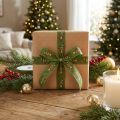 Christmas ribbon reindeer green Christmas ribbon 25mm 20m | Floristik24.ie