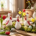 Decorative chickens Easter decoration figures ceramic decoration 15cm 3pcs | Floristik24.ie