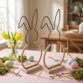 Easter bunny table decoration Easter wire boho decoration 24cm 2pcs | Floristik24.ie