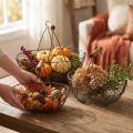 Wire basket with handle brown metal 20/25 / 30cm set of 3 | Floristik24.ie