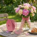 Jute ribbon, pink, 5cm wide, 40m long | Floristik24.ie