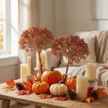 Artificial branch autumn decoration flower branch brown red 45cm 2 pieces | Floristik24.ie