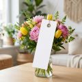White hanging tags 18x60mm with metal wire, weatherproof, ideal for floristry and gift labeling, 250 pieces | Floristik24.ie