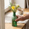 Mini vase glass bottle vase flower vase green Ø6cm H17cm | Floristik24.ie