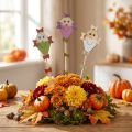 Flower plug autumn dragon wood purple green white 5.5×8cm 9pcs | Floristik24.ie