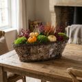 Plant bowl plant basket birch vines decorative basket 17×15×34cm | Floristik24.ie