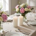 Solid colored candles white 85x150mm 2pcs | Floristik24.ie