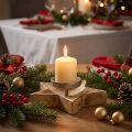 Candlestick, table decoration Christmas, candlestick star H7cm Ø20cm/6.5cm | Floristik24.ie