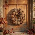Pine cone wreath door wreath natural Ø30cm | Floristik24.ie