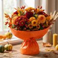 Cuff Paper 37.5cm Orange Check 100m | Floristik24.ie