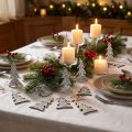 Glittering Christmas tree for scattering 4cm 48 pcs | Floristik24.ie