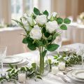 Bouquet of roses white L46cm | Floristik24.ie