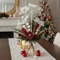Artificial Senecio branch, silver leaf, ragwort, detailed, 45cm, 3 pieces | Floristik24.ie
