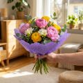 Rondella cuff purple Ø48cm 50pcs | Floristik24.ie